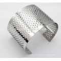 Brazalete de moda de acero inoxidable de señora brazalete pesado brazaletes